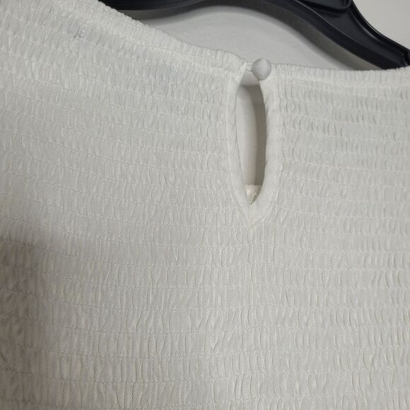 Zesica tiered skirt smocked top flutter sleeve key hole maxi dress size xxl NWT - Picture 7 of 9